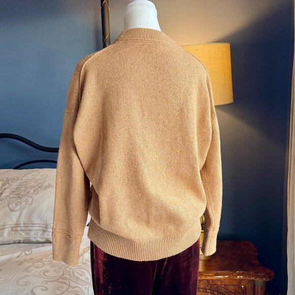 Tommy Hilfiger Camel Tan V Neck Sweater - Picture 4 of 8
